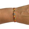 Svitlana Mykhed Bracciale personalizzato TARTARUGA MARINAIO TURTLE SPIAGGIA MARE OCEANO Perline tibetane. Cordone di raso. Gioielli su misura per uomo, donna, bambino Fatti a mano