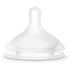 Suavinex, Nuovo Pack 2 Tettarelle Fisiologiche SX Pro in Silicone Flusso Denso per Pappe, Tettarella +6 mesi con sistema anticolico, trasparente (307044)