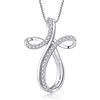 starchenie Starnny Collana Donna Croce Argento 925 Collana Bianco 3A zirconi Regalo per Donna