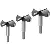 flintronic 3pcs Forstner Punte per Legno, 45mm 50mm 60mm Forstner Drill Bit Punta da Trapano Sega a Tazza Lavorazione del Legno Foro ha Veduto Ideali per Fori Nel Legno Ciechi o Passanti, con Scatola