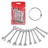 alladaga Mini set di chiavi combinate in acciaio inox utensili di riparazione piccole chiavi (SAE)