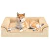 JOYELF Letto ortopedico per cani di media taglia, divano letto in schiuma a forma di U, letto impermeabile per animali domestici con rivestimento rimovibile e lavabile e fondo antiscivolo - Khaki