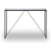Jahnke Glam Console Console Engineered Wood, Nero/Marmo Bianco Nb, Taglia unica