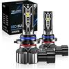 XELORD Lampadine HIR2 9012 LED 6000K Per Fari per Auto e Moto,Sostituzione per Alogena Lampade e Xenon Luci 12V,Confezione da 2
