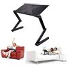 BXT Supporto ergonomico, pieghevole e con piano girevole a 360°, per portatili, tablet, per lavorare a letto, sul divano o sul tavolo come piano rialzato Nero