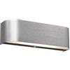 Trio Leuchten 220810205 - Applique da parete a LED in alluminio spazzolato, vetro satinato bianco