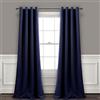 Lush Decor Coppia di tende oscuranti isolate con occhielli, 132 cm di larghezza x 213 cm di lunghezza, blu navy