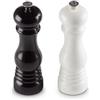Le Creuset Set Macina Sale e Pepe, Grande, Plastica ABS, Rispettivamente 6 x 6 x 20.8 cm, Macina in Ceramica, Nero,Bianco, 96002100169100
