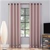 Sun Zero Nordic - Coppia di tende oscuranti 100% oscuranti, 132 x 160 cm, colore rosa