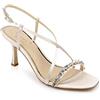 Jewel Badgley Mischka Alexis, Sandali con Tacco Donna, Oro Chiaro, 39.5 EU