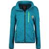 Geographical Norway Trincesse Lady - Giacca in Pile Donna con Zip - Abbigliamento Caldo Comodo - Felpa Maniche Lunghe Resistente - Maglione Invernale Ideale Autunno Inverno (Turchese S)