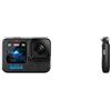 GoPro HERO12 Black - Action camera impermeabile con video Ultra HD 5.3K60, foto da 27 MP & AFTTM-001 Mini Treppiede per Telecamere, Nero