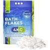 MRS Sali da Bagno Fini al Magnesio, Sale di Epsom, Sali da Bagno, Per trattamento Muscoli e Piedi, Rigenera il Corpo e la Mente, Sistema Rigenerante al Magnesio, 4kg - 8.8 lb