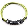 Svitlana Mykhed Bracciale con nome, testo, messaggio, logo regalo personalizzato per adulti e bambini creazione personalizzata lettere dell'alfabeto ELIOT LOUNA EMMA CLAIRE ANGELIQUE GALIA LISA