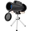 GagalU Telescopio monoculare 10x42, obiettivo monoculare compatto HD con prisma BAK4 FMC con visione chiara e debole, monoculare impermeabile antiurto con adattatore per smartph