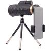 GagalU Telescopio monoculare 12x50, prisma FMC ad alta potenza HD Lente monoculare compatta con adattatore per smartphone e treppiede Monoculare impermeabile con visione chiara