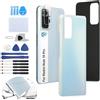 RongZy Coperchio Batteria Ricambio per Xiaomi Redmi Note 10 PRO Parte di Ricambio della Alloggiamento Copribatteria Posteriore con Strumento (Glacier Blue)