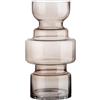 GILDE Vaso decorativo grande in vetro XL - moderno vaso per fiori in vetro - decorazione autunno inverno Natale - Colore: marrone altezza 30 cm