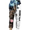 YIOLEAMP 3D Malinois Cane Stampa Pantaloni Della Tuta Uomo Donna Harajuku Streetwear Pantaloni Casual, Pantaloni 1, M