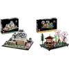 LEGO 21060 Architecture Castello di Himeji, Kit Modellismo per Adulti Collezione Monumenti & 10315 Icons Il Giardino Tranquillo, Kit Giardino Botanico Zen per Adulti con Fiori di Loto