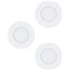 Eglo Set da 3 faretti LED da incasso Fueva 1, Ø 8,5 cm, set di faretti LED