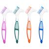 HoaaiGo 4 Pezzi Spazzolino per Dentiere, Spazzola di Pulizia Protesi, Dentiera Spazzola Portatile, Spazzola per Denti Falsi, Spazzole Protesi Dentale, Set di Spazzolini per la Pulizia delle Dentiere