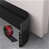 MARICATO Paraspifferi Sottoporta Autoadesivo 3x100cm Larghezza 5cm Nero | Paraspifferi porta blindata che blocca spifferi, polvere e luce. Tagliabile su misura per ogni esigenza