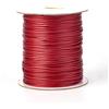 FASHEWELRY Bobina di filo di poliestere cerato per perline, 1 mm, 183 metri/rotolo, per gioielli fai da te, collane, bracciali, artigianato, colore: rosso scuro