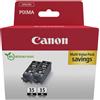 Canon Cartuccia Canon 1509B029 Doppia confezione Nero 2pz [PGI-35 BK TWIN]
