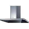 Baraldi Stivia cappa cucina a parete 90 cm, 800 m3/h - Nera/inox