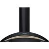Baraldi ARCADIA Cappa a parete cm 90 - motore 800 m3/h - Nero/vetro