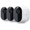 Arlo Essential Spotlight, 3 Telecamere di videosorveglianza WiFi senza fili, con