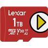 Lexar Micro SD Lexar Play 128 256 512 GB 1TB Per Nintendo Switch Tablet Smartphone