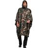 Brandit Brandit Ripstop Poncho, Poncho in Ripstop Uomo, Multicolore (Woodland), Taglia unica