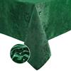Elrene Home Fashions - Tovaglia da pranzo in tessuto jacquard con motivo stella di Natale, impermeabile, antimacchia, rettangolare, 152 x 360 cm, colore: verde