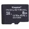 Kingston 8GB Scheda microSDHC Kingston Industrial C10 A1 pSLC Nero