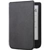 Strado Custodia tablet Strado portafoglio Smart per Pocketbook Touch Lux 4/5 627/616/628 in plastica Nero