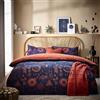 furn. Set copripiumino matrimoniale Constellation, cotone, poliestere, bronzo/blu navy, Costel/D02/BNV