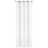 Eurofirany Design91, tenda con 8 occhielli luccicanti, moderna, semplice, per camera da letto, cameretta dei bambini, soggiorno, bianco, 135 x 250 cm