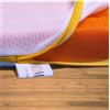 Comfy Line Topper memory morbido a zone differenziate, correttore alto 5.5 cm con tessuto anallergico - MOD. New Life Orange 165x190 cm - Topper