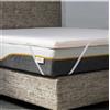 Wendre Materasso Topper Singolo Memory Foam e Rigido Schiuma Dura