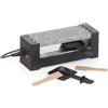 kela Mini Raclette con piastra in granito, Raclette per 2 persone TOMÜL, acciaio con rivestimento antiaderente, pietra calda, 400 Watt, Raclette per 1 persona