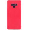 cuzz Cover per Samsung Galaxy Note 9+(1 pezzi proteggi schermo in vetro temperato) tinta unita premium flessibile in silicone TPU custodia sottile ultra leggera antiscivolo (Rosso)