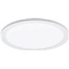 Eglo connect, plafoniera a pannello Led Sarsina-c, Smart Home, alluminio e plastica, bianco, diametro di 30 cm, telecomando incluso, dimmerabile, tonalità e colori del bianco regolabili