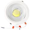 JANDEI - Faretto da Incasso a LED COB da 30 W, Cornice Rotonda, Bianco, 212x52 mm (Foro 185 mm), 2250 Lumen, IP44. Ideale per Soggiorno, Cucina e Bagno (Luce Naturale 4200k)