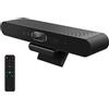RayBit Webcam 4K per Videoconferenze, con Microfono e Altoparlante, Inquadratura Automatica e Tracciamento del Relatore, Zoom Digitale 5X, Cancellazione Rumor, per Zoom/Skype/Teams/PC/Mac/Windows TV