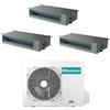 hisense Climatizzatore Canalizzato Inverter Hisense Trial 18000+18000+18000 Btu A++ R32