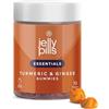 Jelly Pills® Curcuma Gummies con zenzero e pepe nero - 70 Gummies vegane al gusto arancia - Senza zuccheri aggiunti - Estratto di curcumina - Antinfiammatorio e per i problemi digestivi