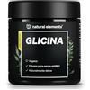 natural elements L-Glicina in polvere - 500 g (scorta di 11 mesi) - gusto neutro - vegana, dosaggio ottimale, senza additivi - prodotto e testato in laboratorio in Germania