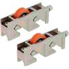 Amig - Rullo per finestra scorrevole - Set da 2 pezzi - Dimensioni 75 x 18 mm - Corpo metallico regolabile - Cuscinetto a sfere - Progettato per finestre scorrevoli - Acciaio bicromatato - Mod. COR26